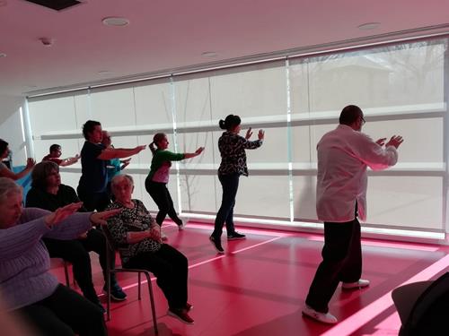 Participantes de la clase Taiji Quan en León