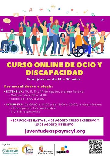 Cartel del Curso de Ocio y Discapacidad