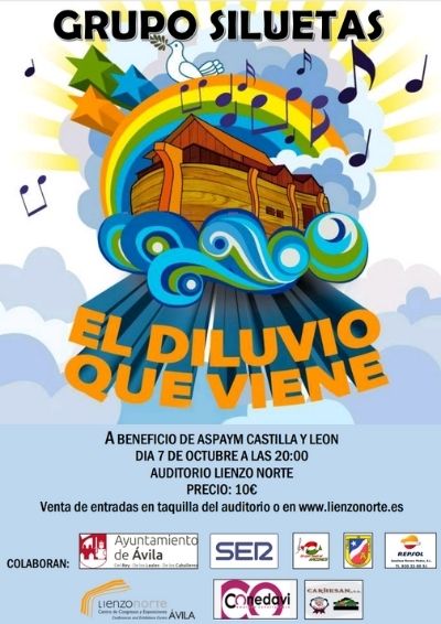 Cartel del musical "El diluvio que viene"