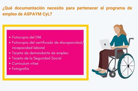 Tarjeta informativa sobre el programa de Empleo 