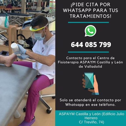 Solicitud de citas por Whatsapp al teléfono 644 085 799 para el gimnasio de Valladolid