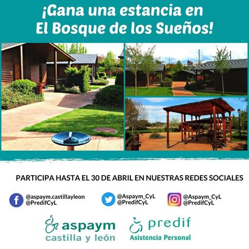 Cartel sorteo estancia en el Bosque de los Sueños