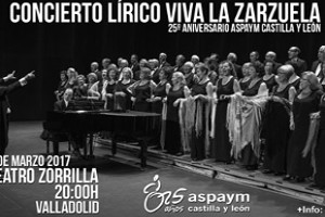 Cartel: Concierto lírico Viva la zarzuela. Teatro Zorrilla Valladolid