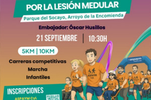 Cartel anunciador de la IV Carrera Inclusiva de ASPAYM CyL