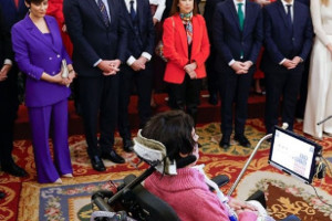 Fotografía en el congreso donde se aprueba la ley de dependencia
