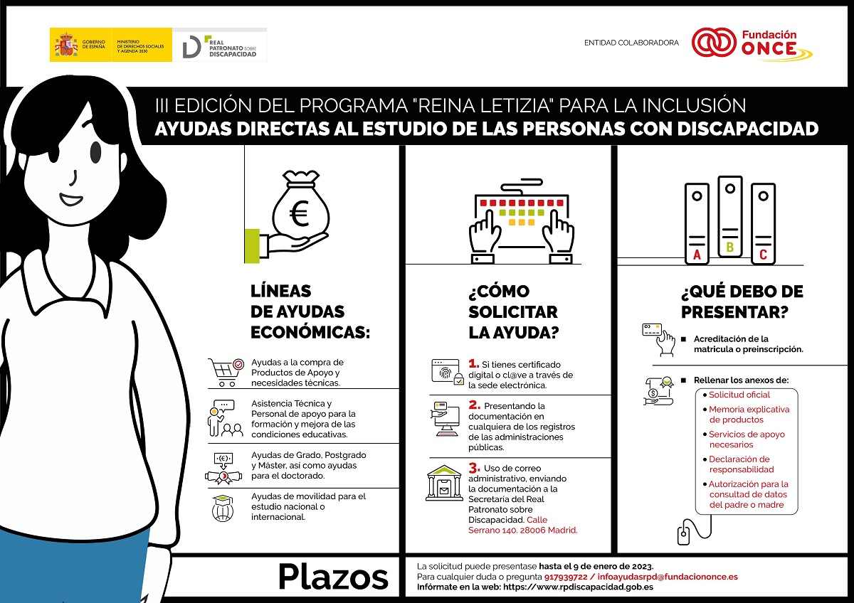 infografía sobre las líneas de ayudas, Cómo solicitar la ayuda y qué se debe de presentar