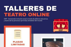 Cartel de los talleres de teatro online