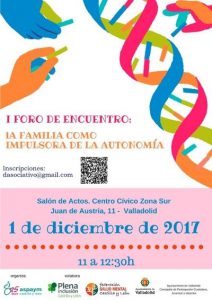 Cartel del I Foro de Encuentro: La Familia como Impulsora de la Autonomía