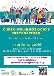 Cartel Curso Online Ocio y Discapacidad