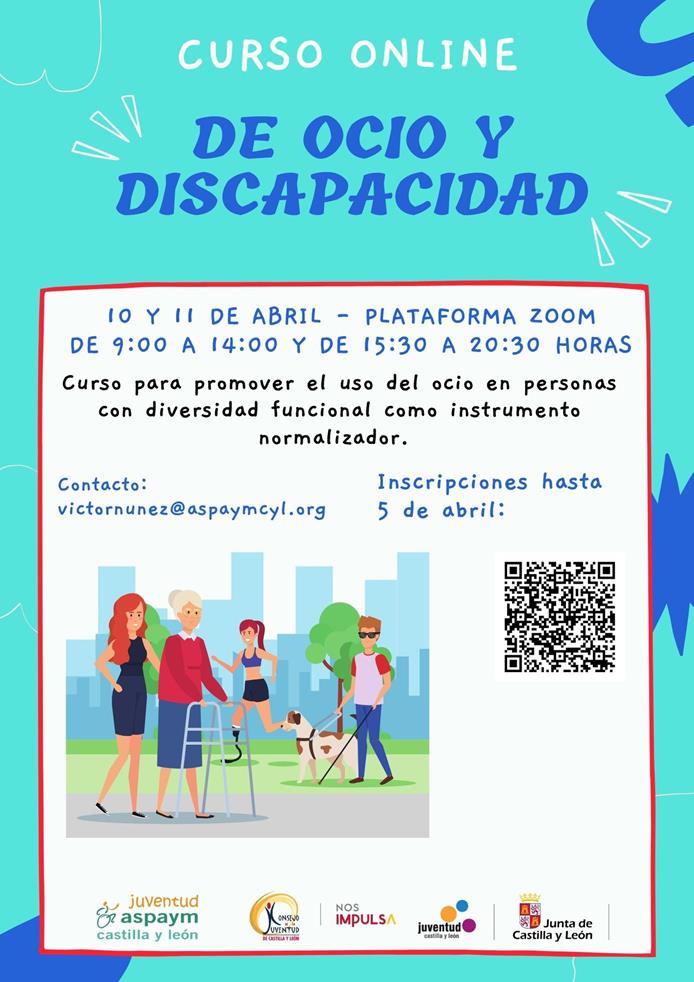 Cartel del Curso de Ocio y Discapacidad