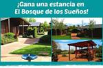 Cartel sorteo estancia en el Bosque de los Sueños