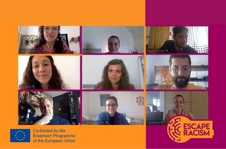 Los socios participantes del proyecto europeo Escape Racism en la tercera reunión online