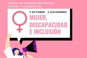 Cartel Curso Mujer Discapacidad e Inclusión