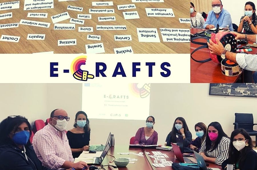 Participantes en la reunión del proyecto financiado por Erasmus Plus, E-Crafts