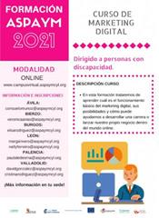 Cartelería curso de marketing digital online