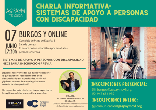 Cartel charla Innova abogados