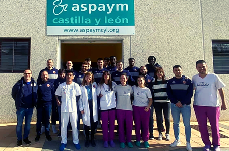 ASPAYM Castilla y León en Burgos conmemora el Día del Daño Cerebral en colaboración con el Club Baloncesto Tizona Burgos