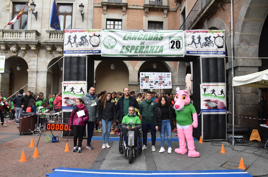 Punto de salida de la carrera Zancadas de Esperanza en Ávila