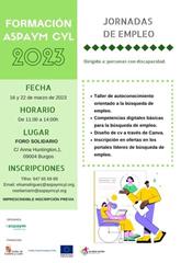 Cartel de las Jornadas de empleo