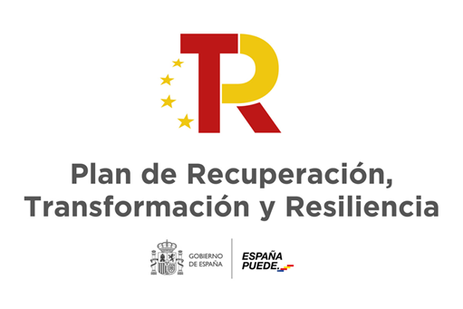 Logo plan de recuperación, transformación y resiliencia