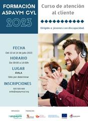 Formación ASPAYM CYL 2023 - Curso de Atención al Cliente en Ávila