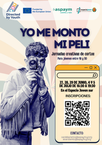 Yo me monto mi peli, cartel de los talleres del proyecto Directed by Youth